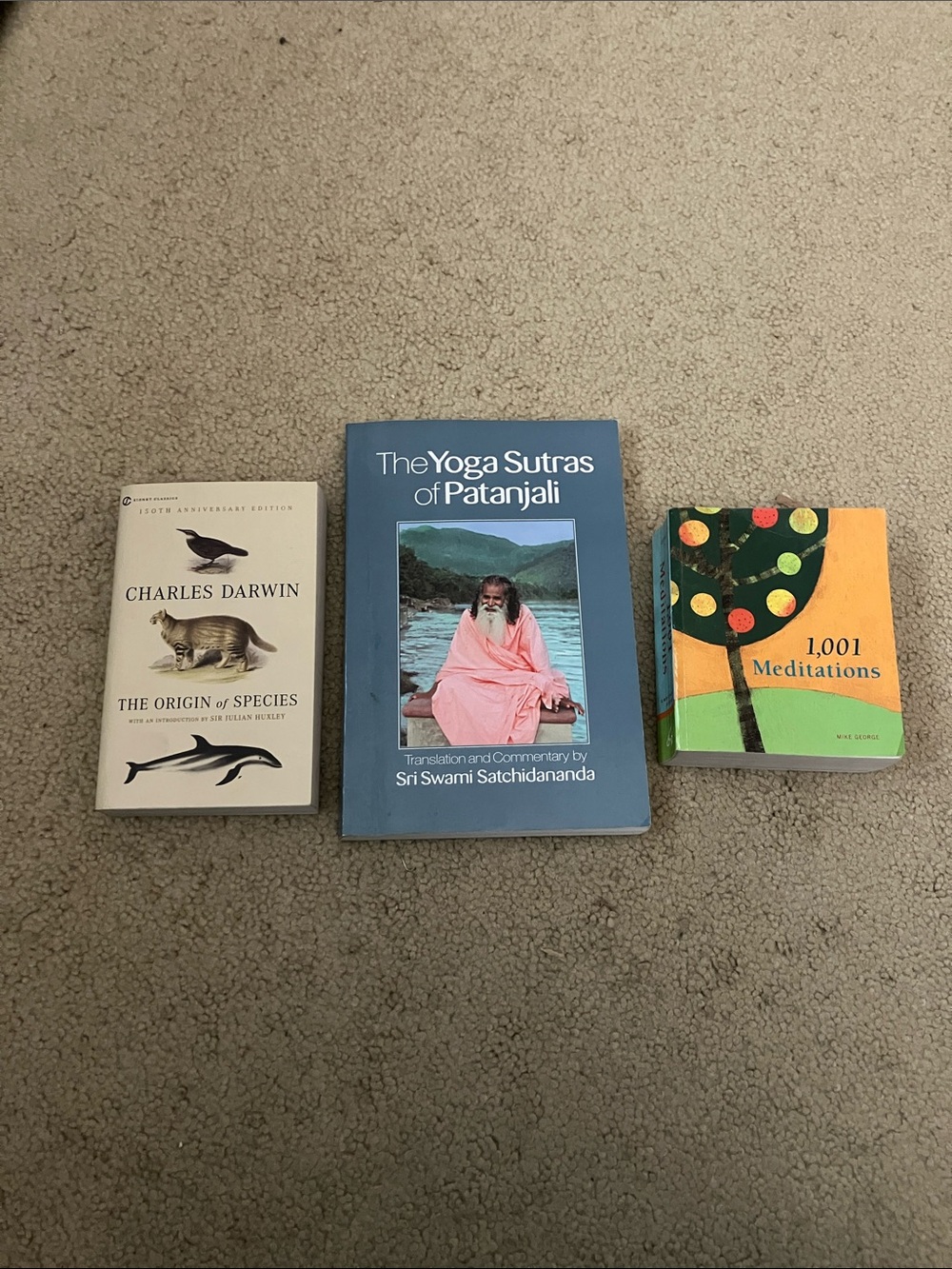Yoga Meditation Nature bundle Yoga Sutras Patanjali Darwin Origin of Species
